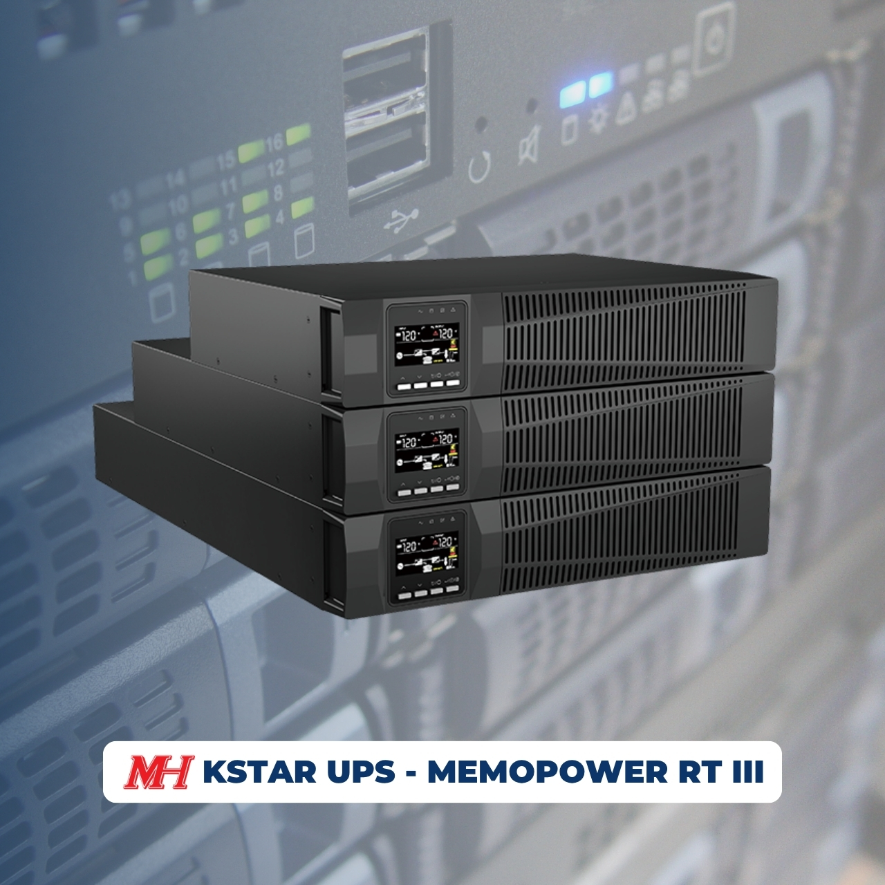 Bộ lưu điện UPS Online Kstar Memopower RT III (1-10kVA)